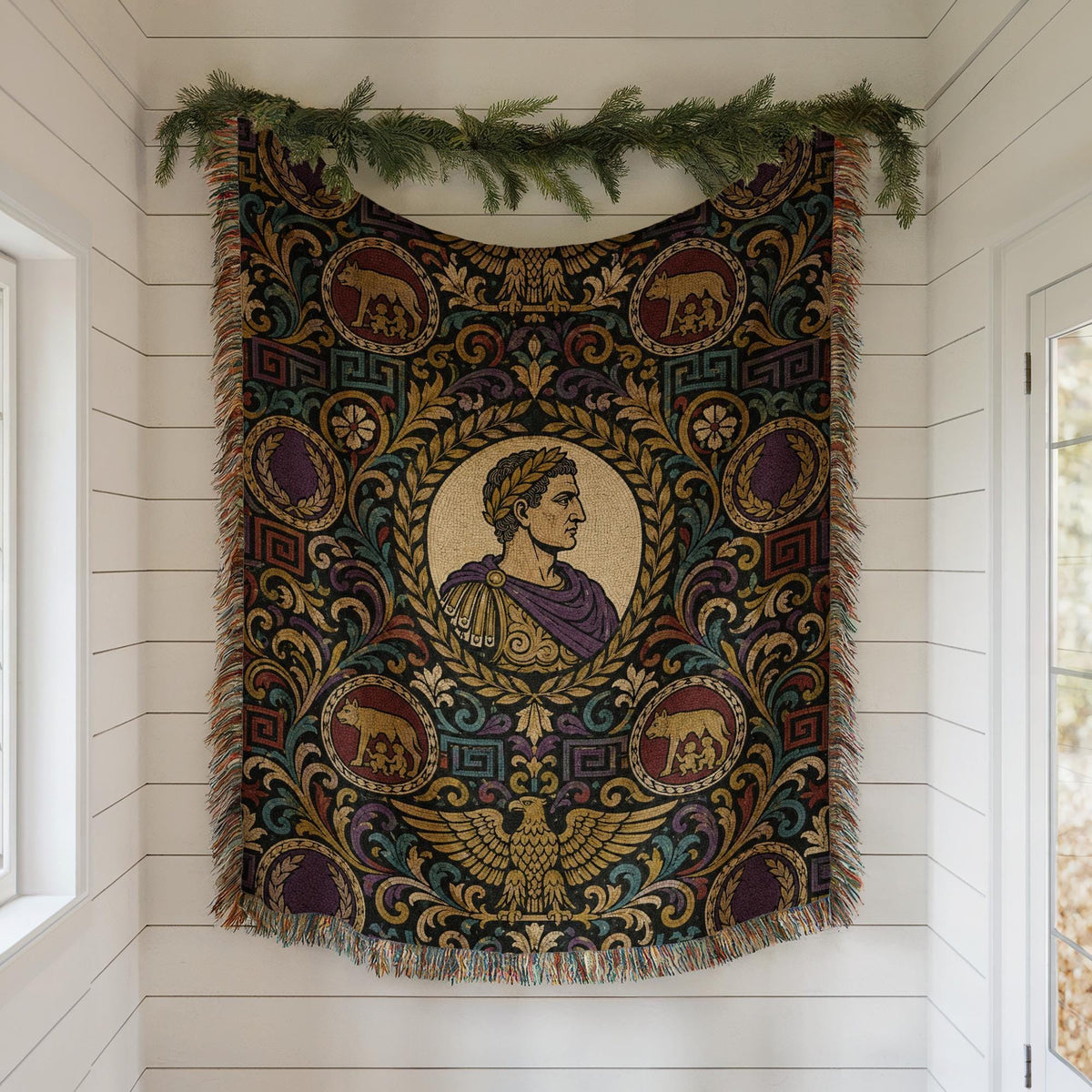 Julius Caesar Woven Blanket