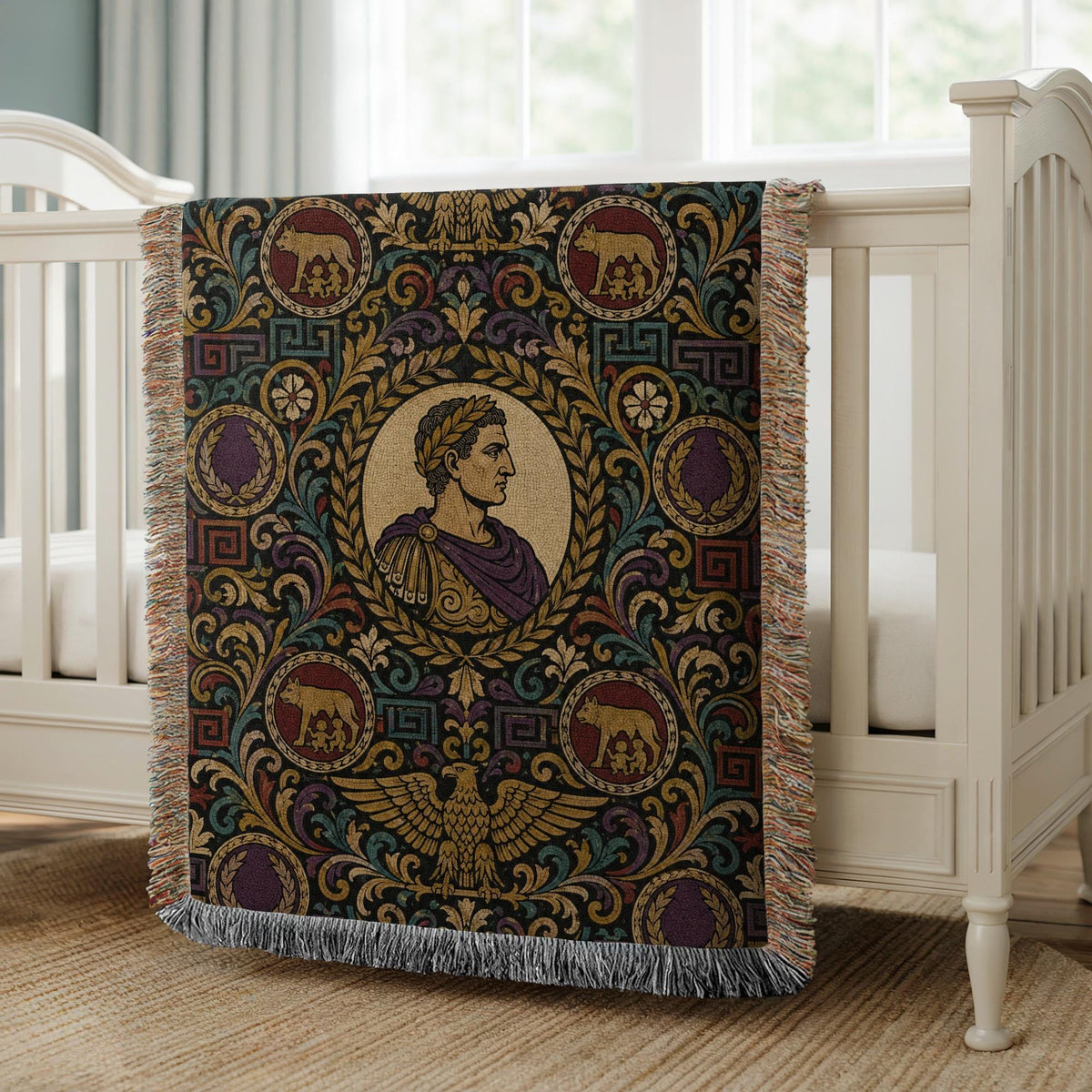 Julius Caesar Woven Blanket