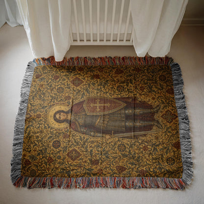 Warrior Saint Woven Blanket