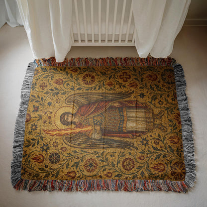 Archangel Michael Woven Blanket