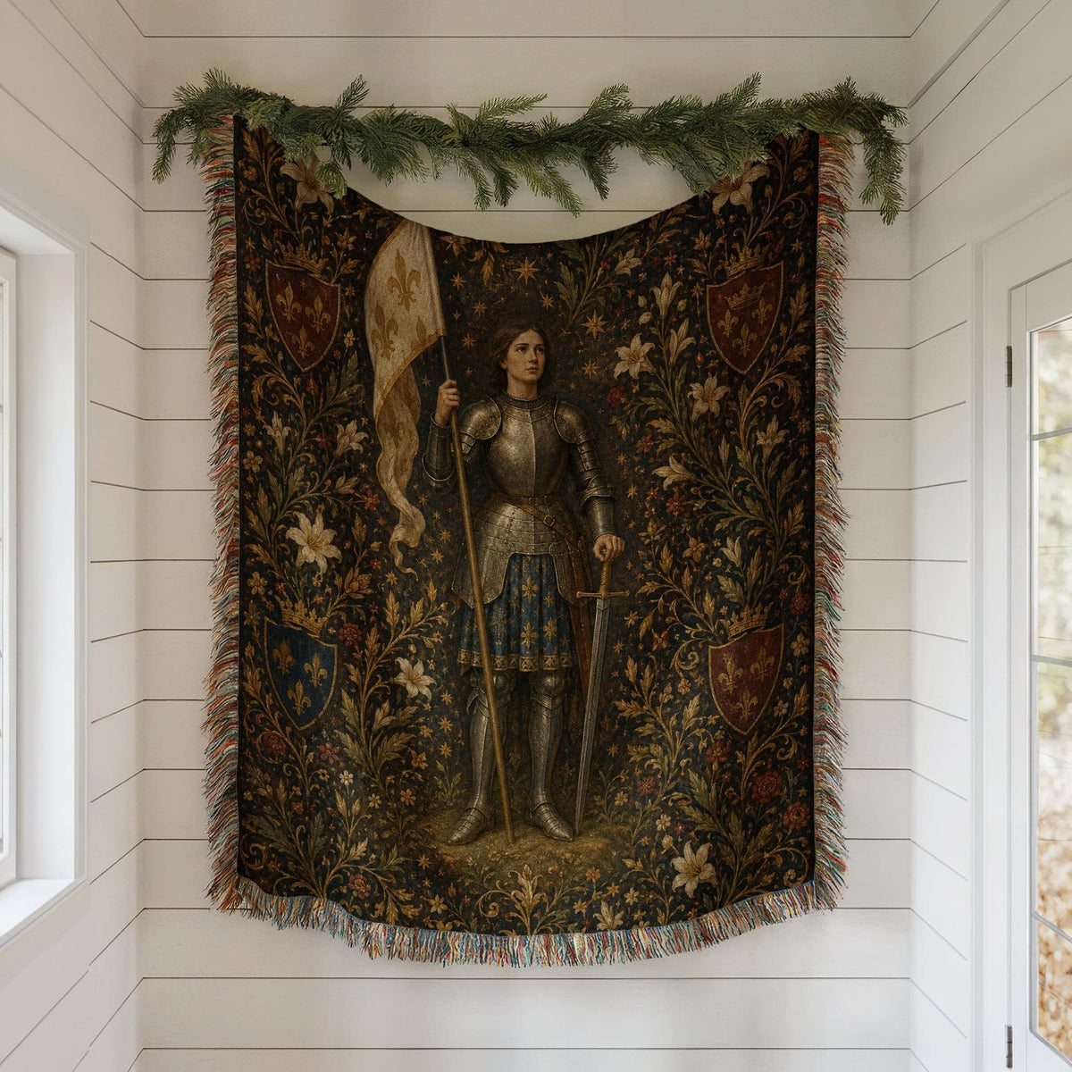 Joan of Arc Woven Blanket
