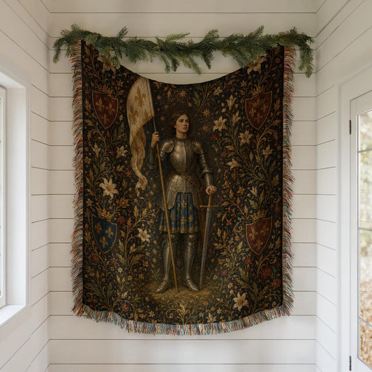 Joan of Arc Woven Blanket