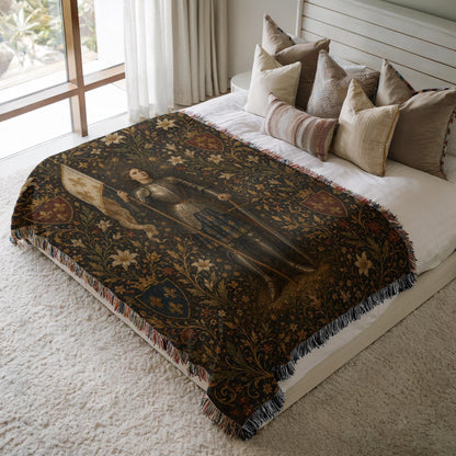 Joan of Arc Woven Blanket