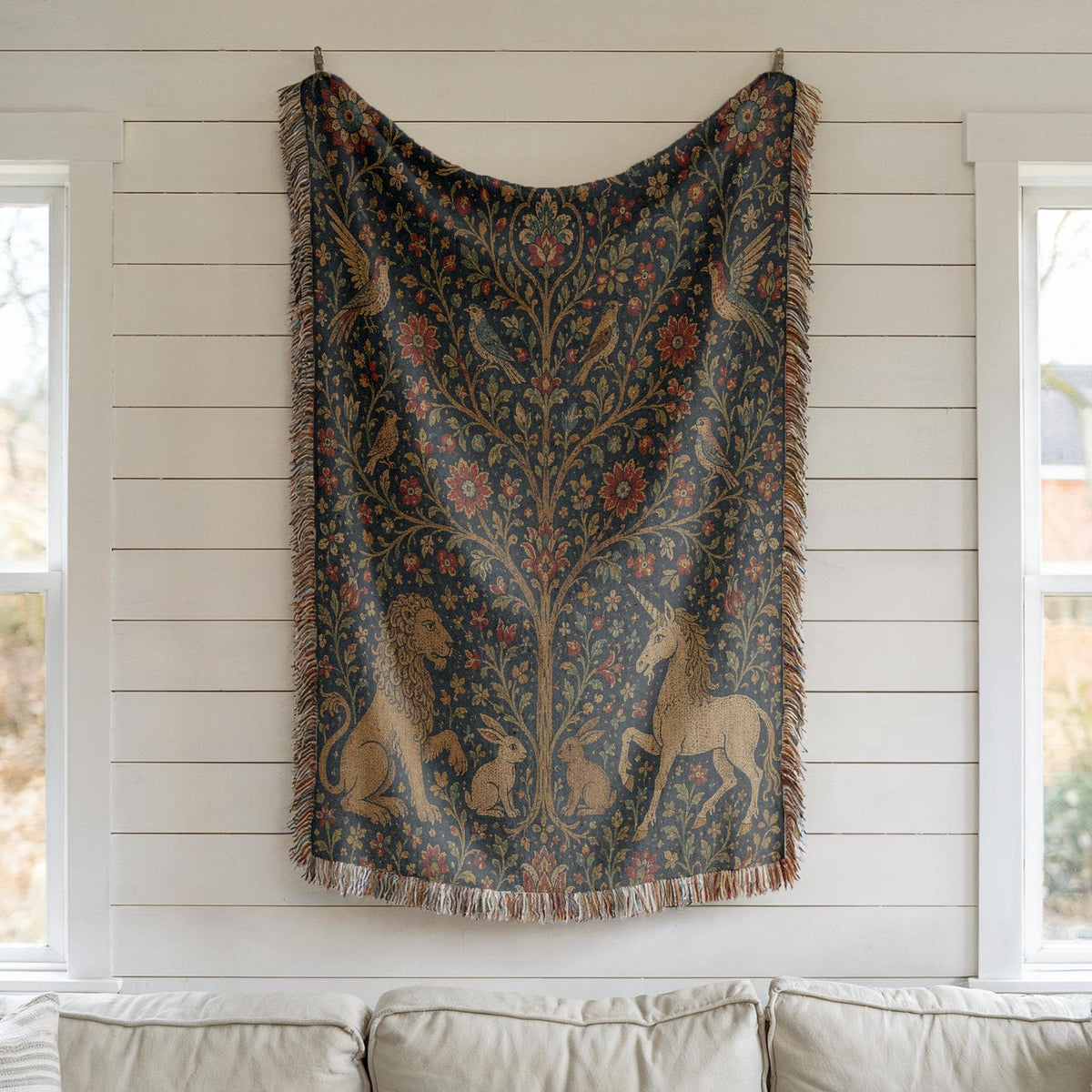 Tree of Life Woven Blanket