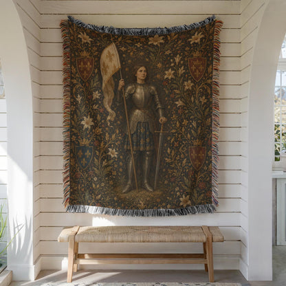 Joan of Arc Woven Blanket