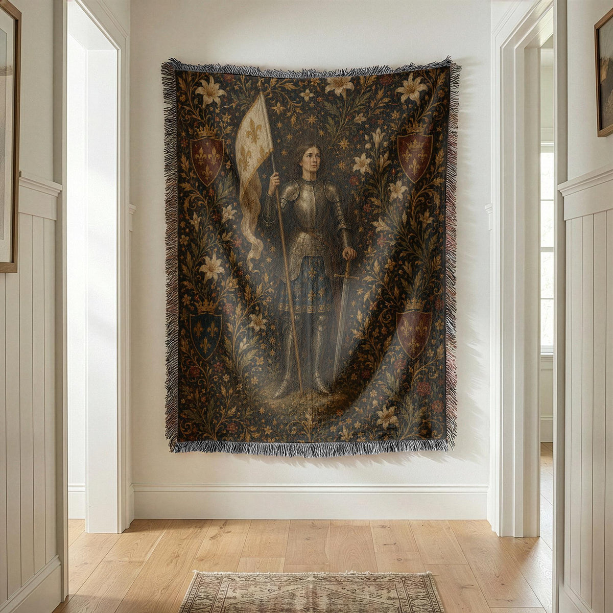 Joan of Arc Woven Blanket