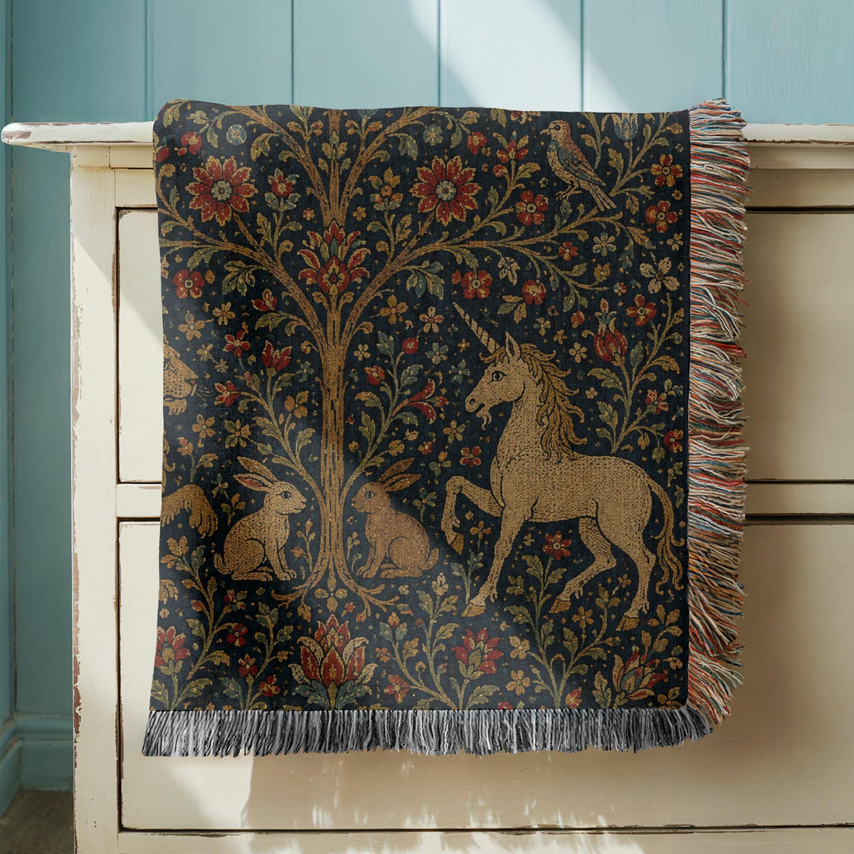 Tree of Life Woven Blanket