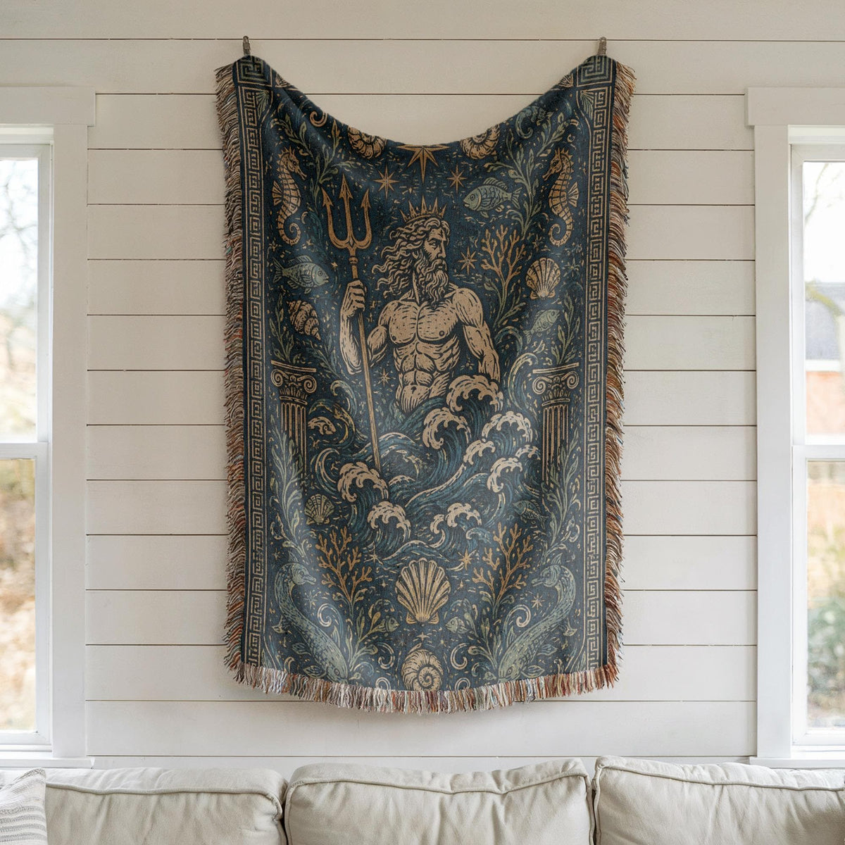 Poseidon Woven Blanket