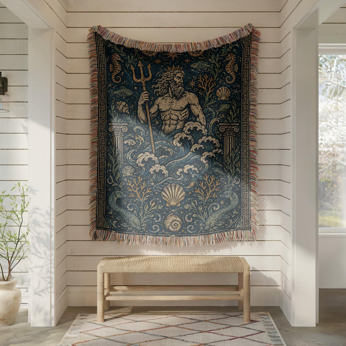 Poseidon Woven Blanket