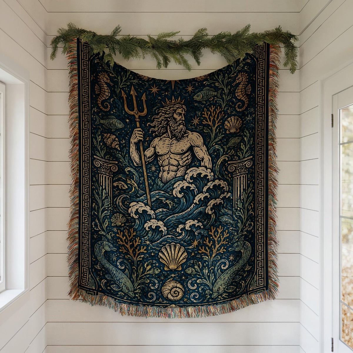 Poseidon Woven Blanket