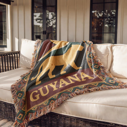Guyana Woven Cotton Throw Blanket