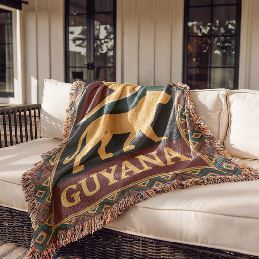 Guyana Woven Cotton Throw Blanket
