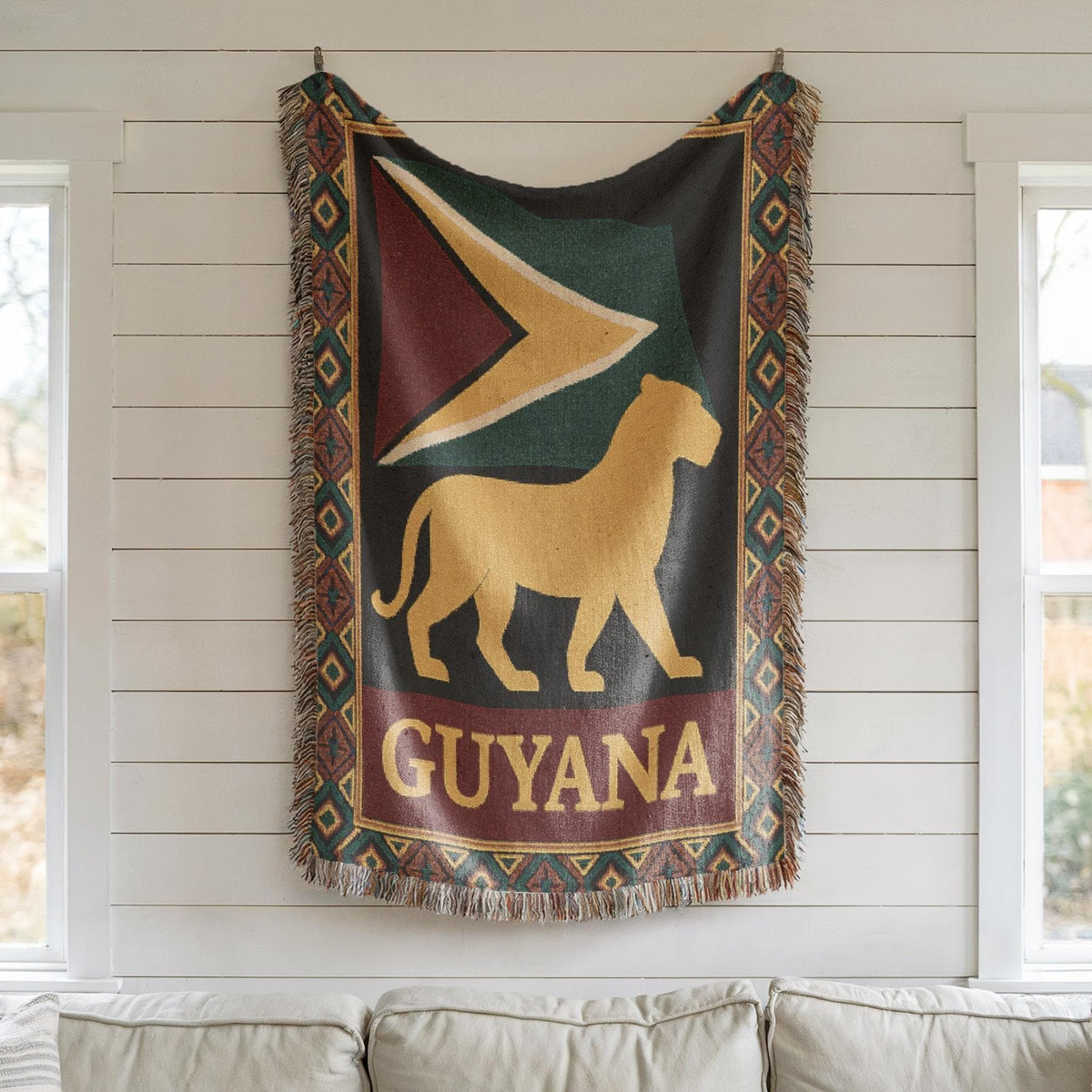 Guyana Woven Cotton Throw Blanket