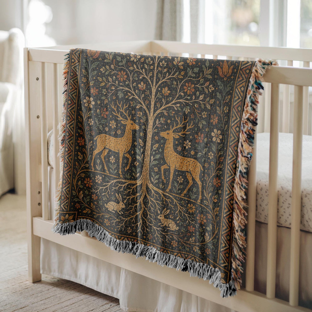 Tree of Life Woven Blanket