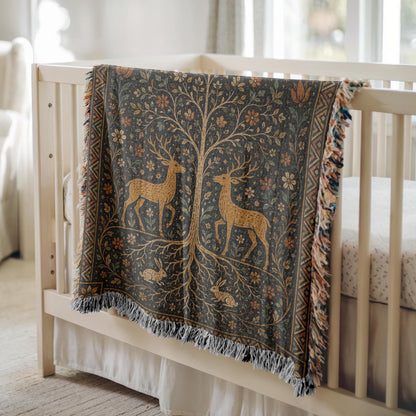 Tree of Life Woven Blanket