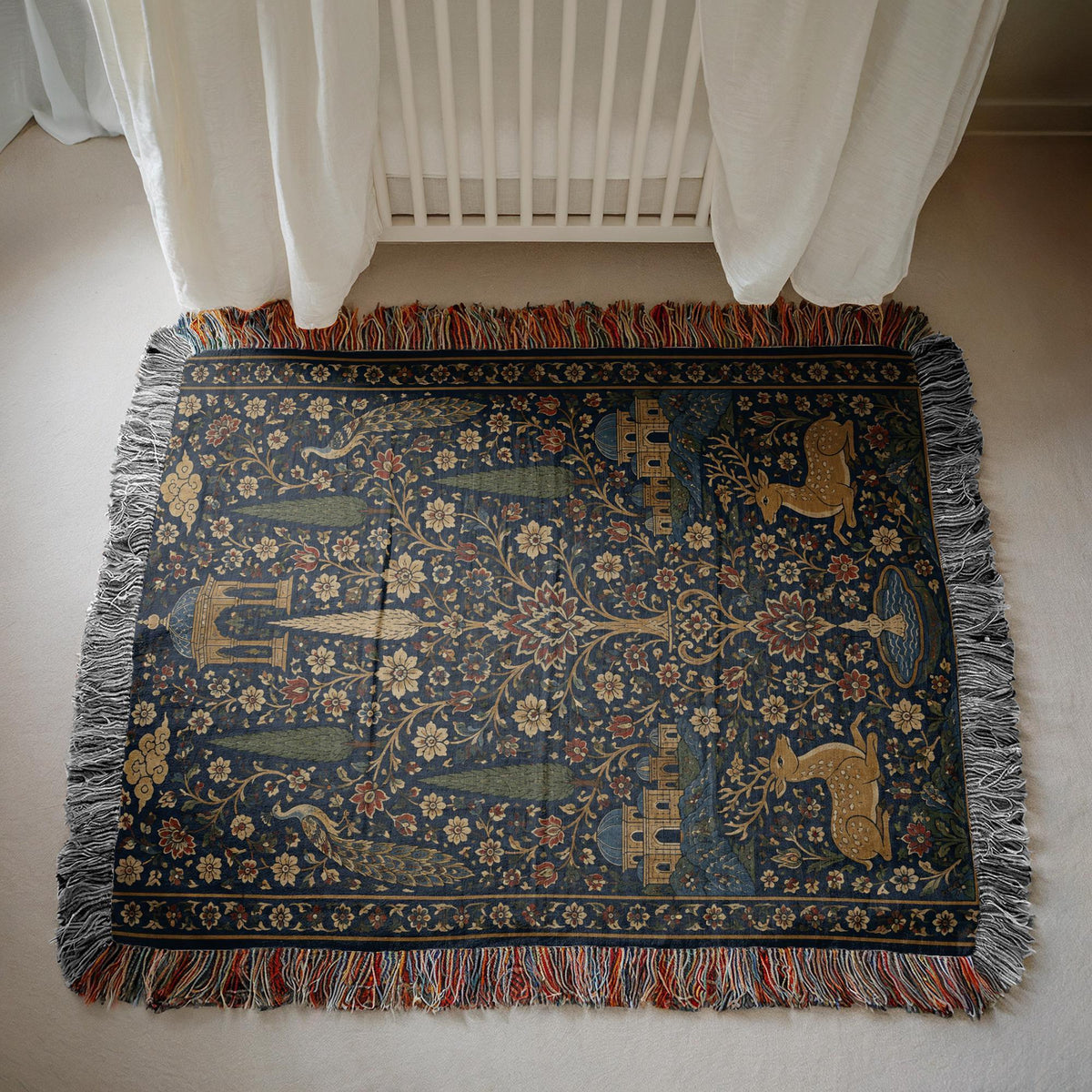 Persian Tree of Life Woven Blanket