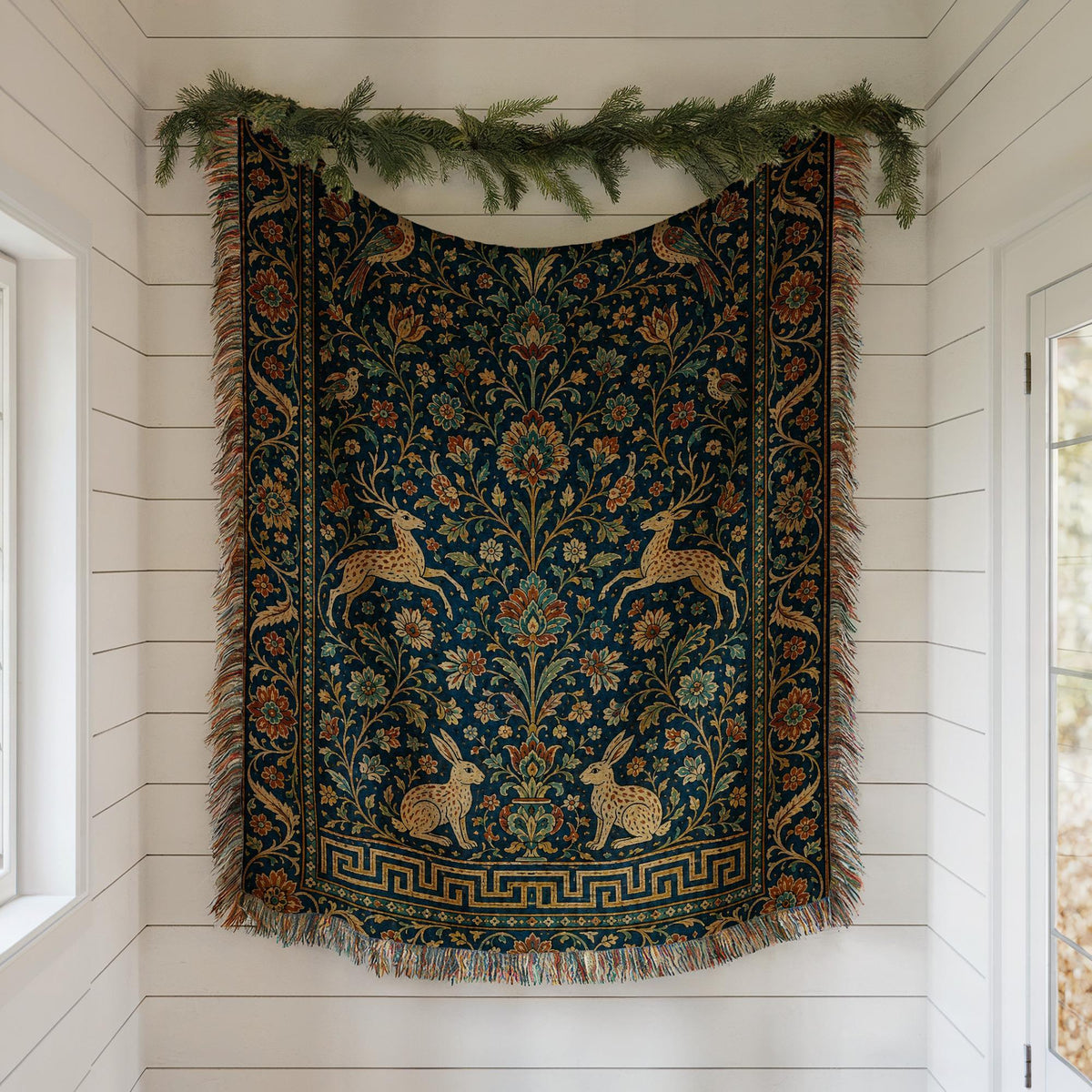 Tree of Life Woven Blanket