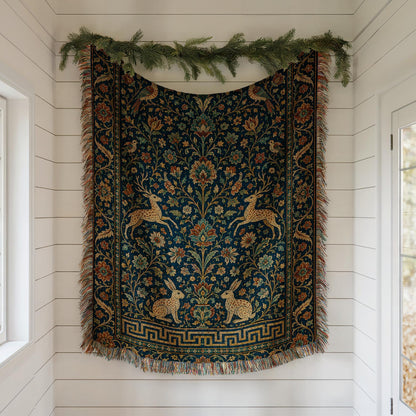 Tree of Life Woven Blanket