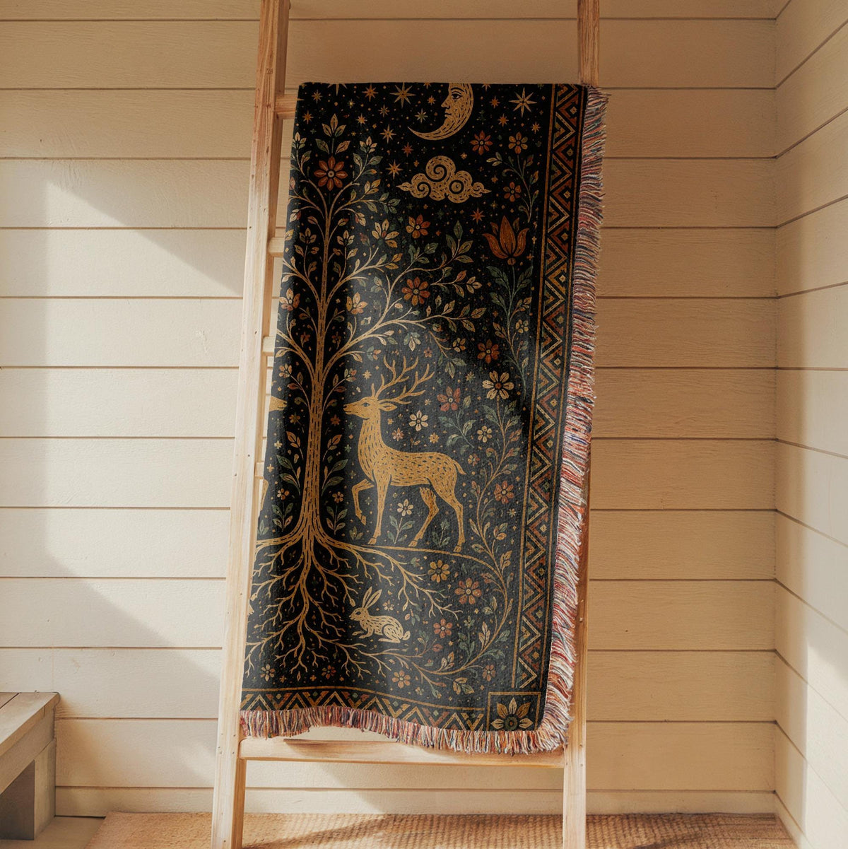 Tree of Life Woven Blanket