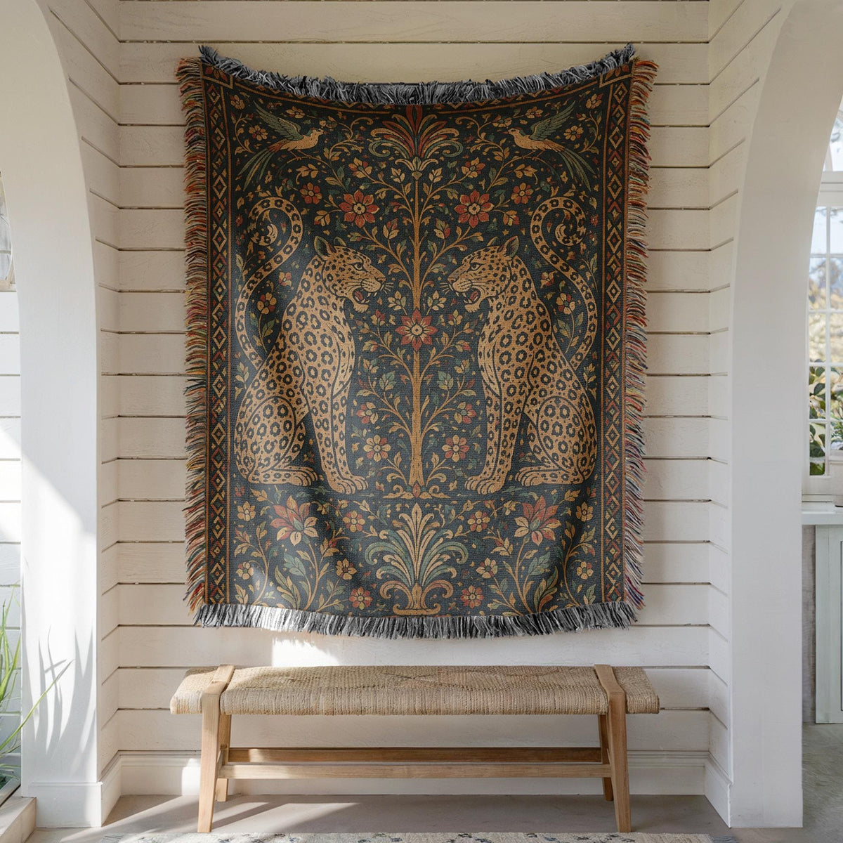 Leopard Woven Blanket