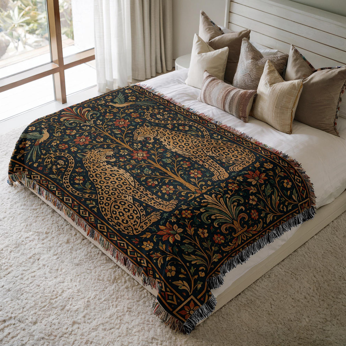 Leopard Woven Blanket