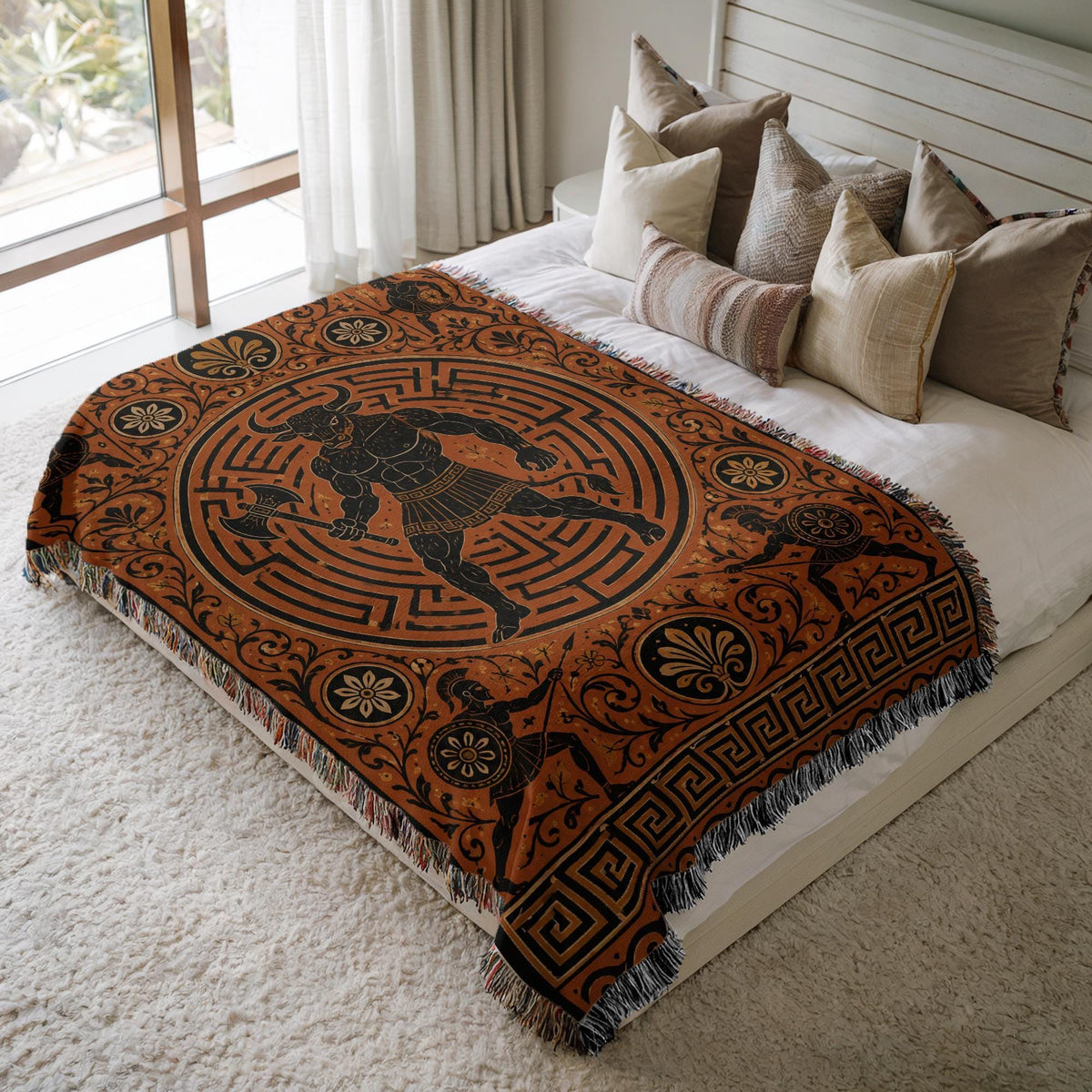 Hercules Lion Woven Blanket