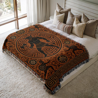 Hercules Lion Woven Blanket