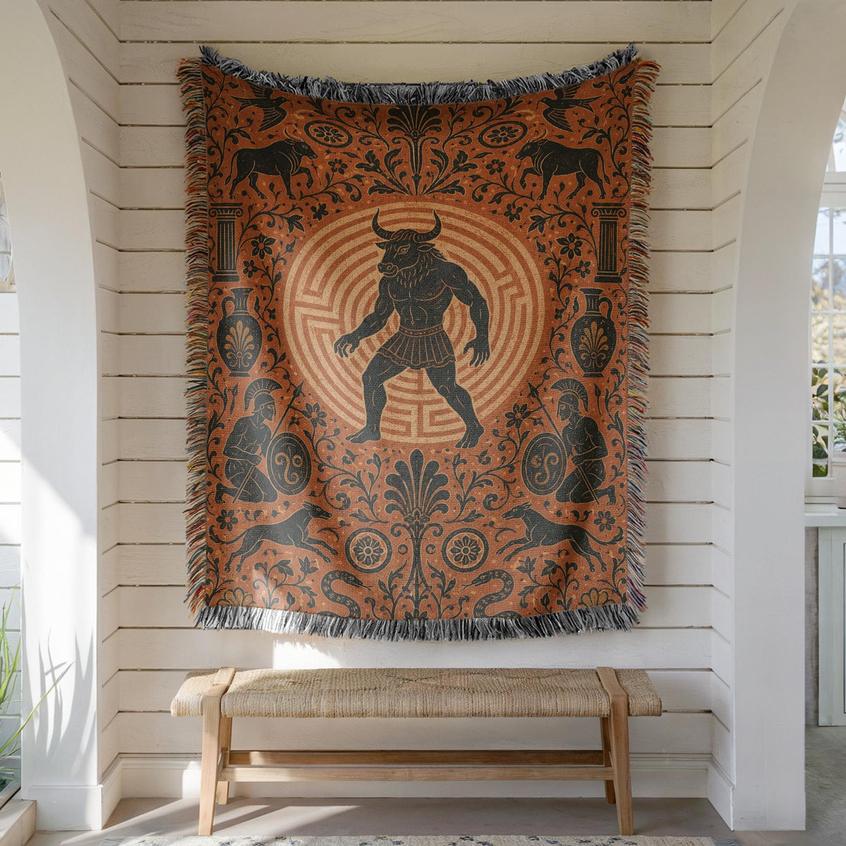 Minotaur Woven Blanket