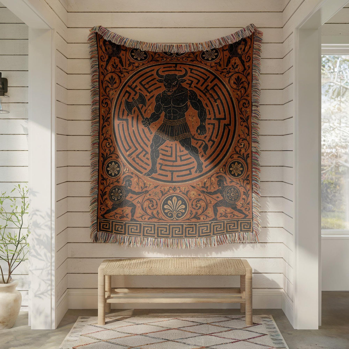 Hercules Lion Woven Blanket