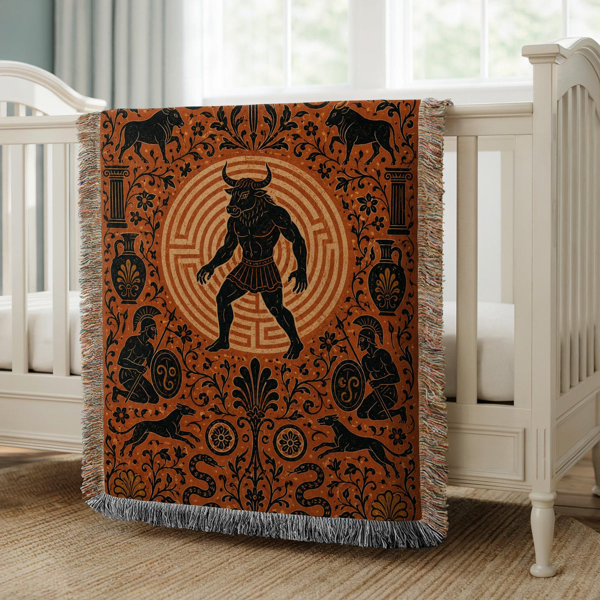 Minotaur Woven Blanket