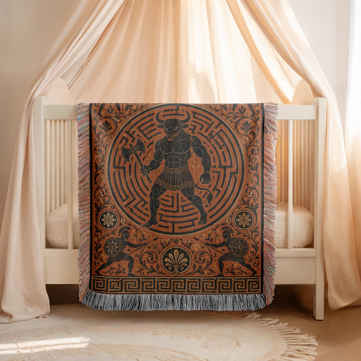 Hercules Lion Woven Blanket