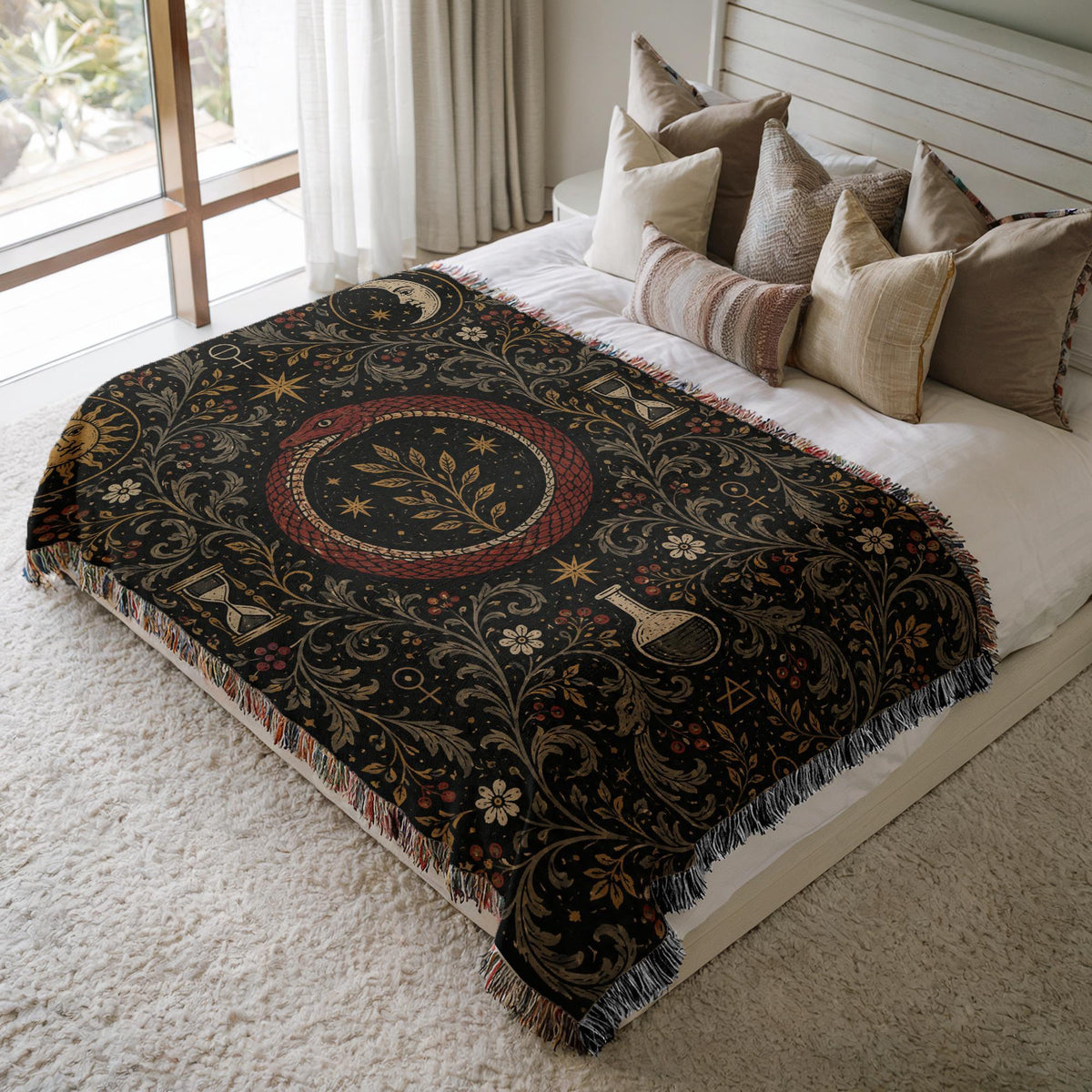 Ouroboros Woven Blanket