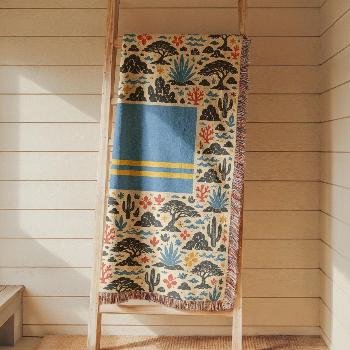 Aruba Flag Woven Blanket