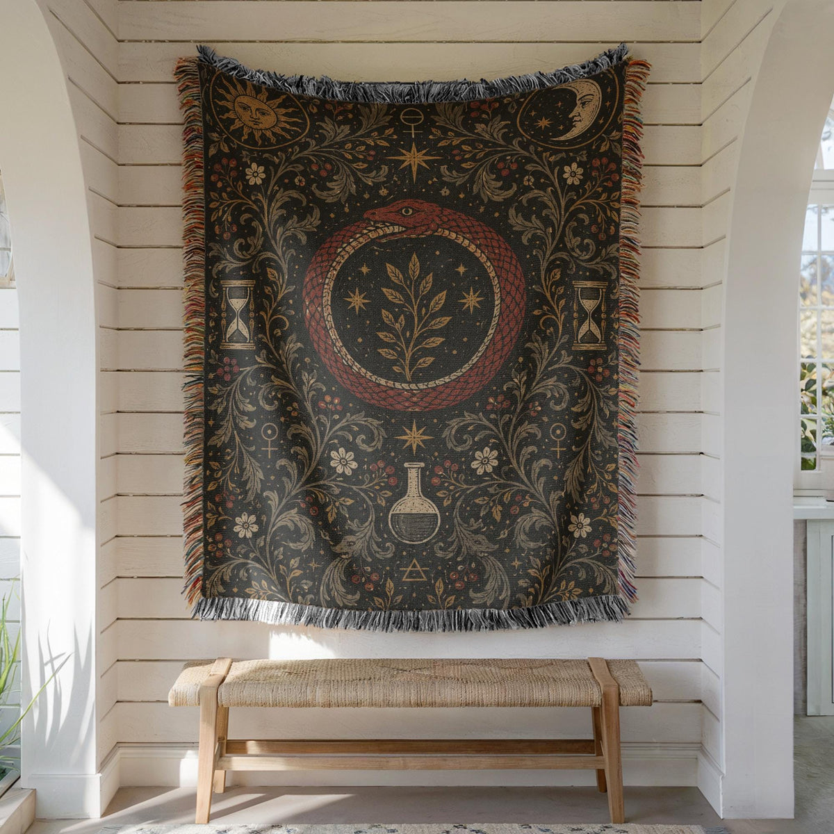 Ouroboros Woven Blanket