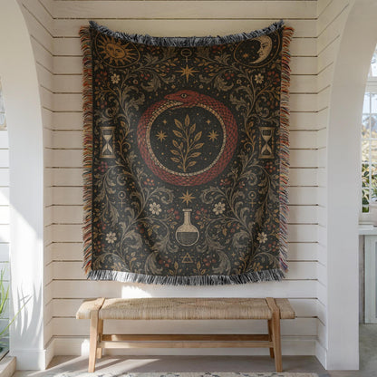 Ouroboros Woven Blanket