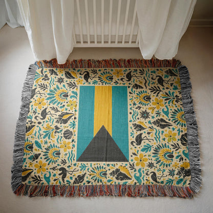 Bahamas Flag Woven Blanket