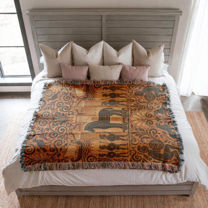 Trojan Horse Woven Blanket