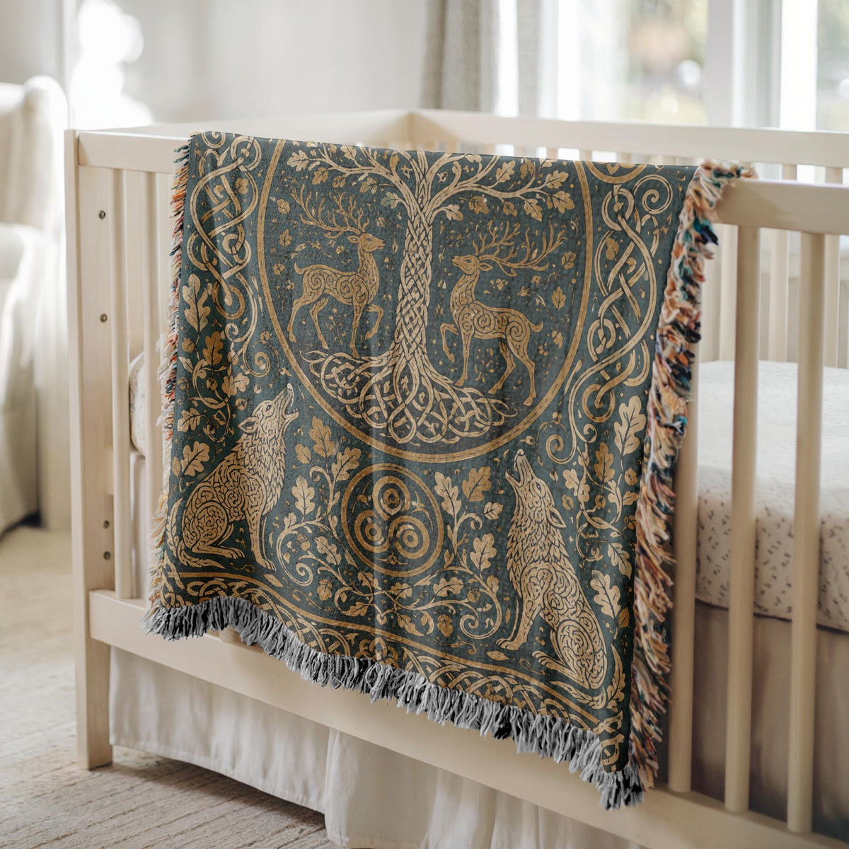 Tree of Life Woven Blanket