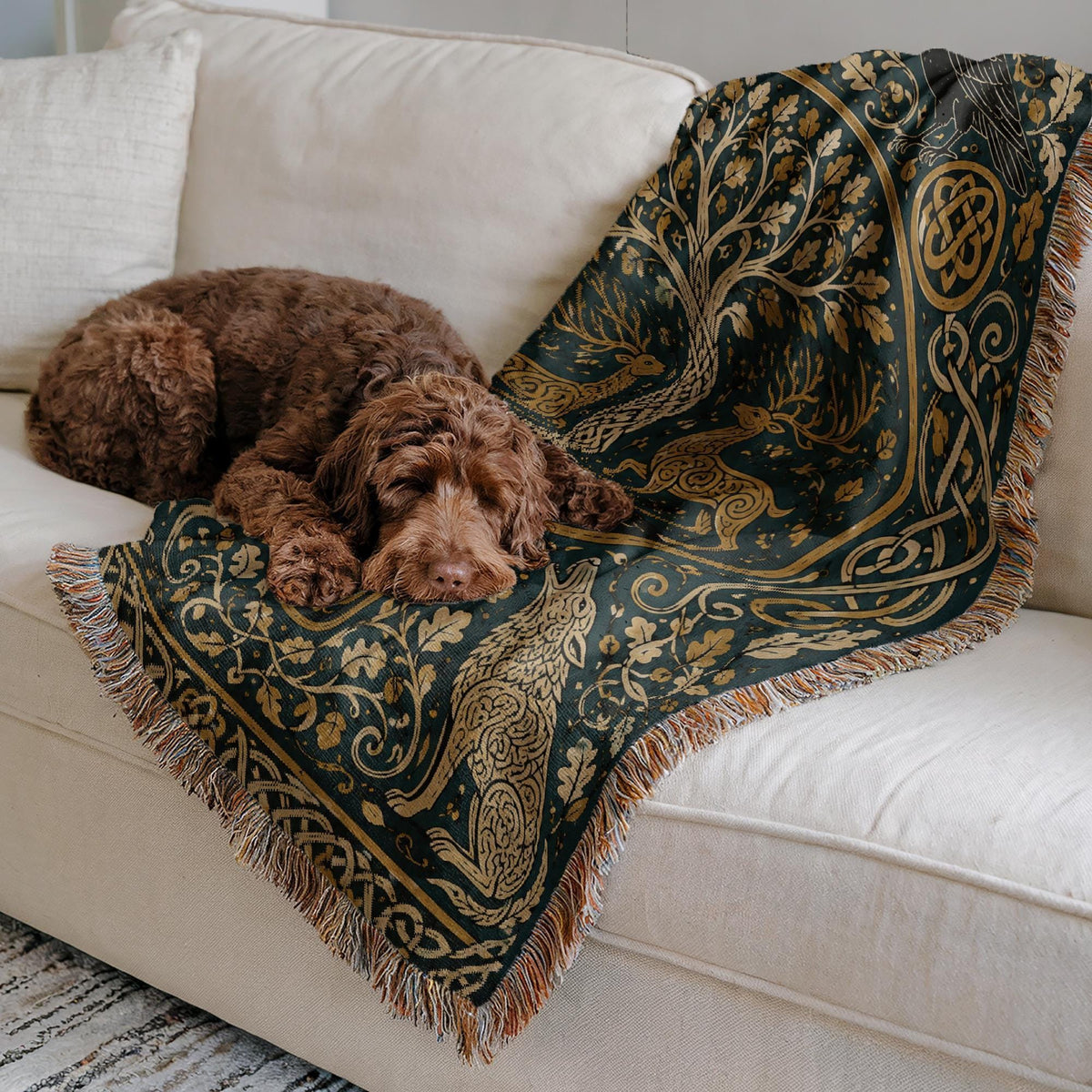 Tree of Life Woven Blanket