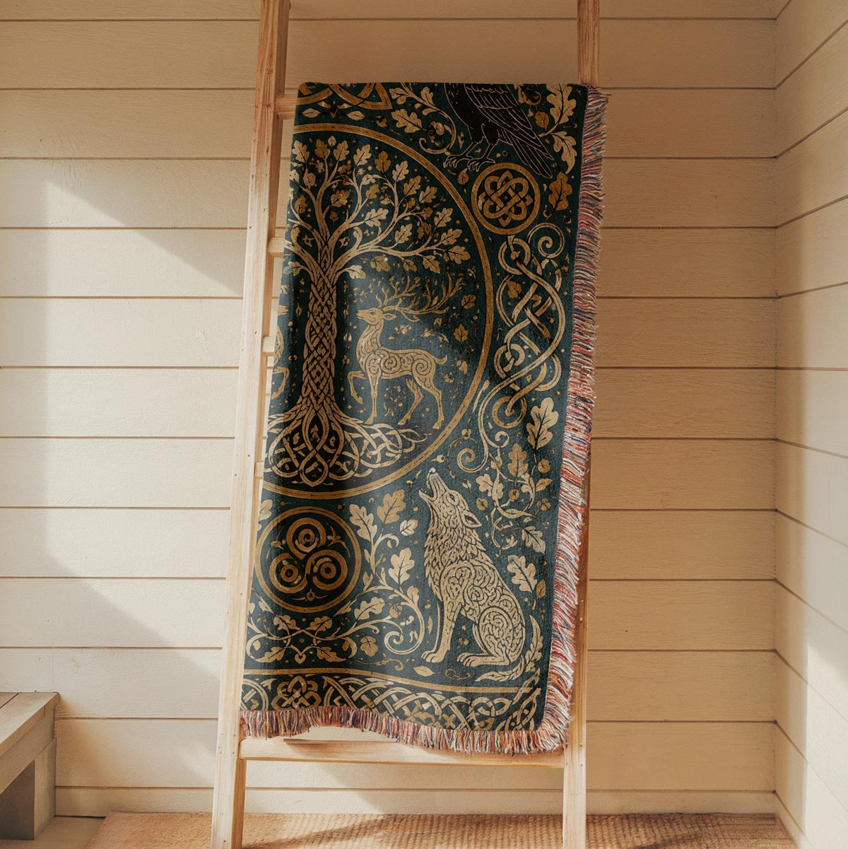 Tree of Life Woven Blanket