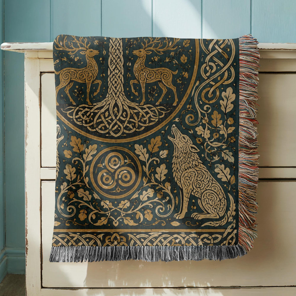Tree of Life Woven Blanket