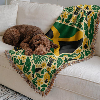 Jamaica Flag Woven Blanket