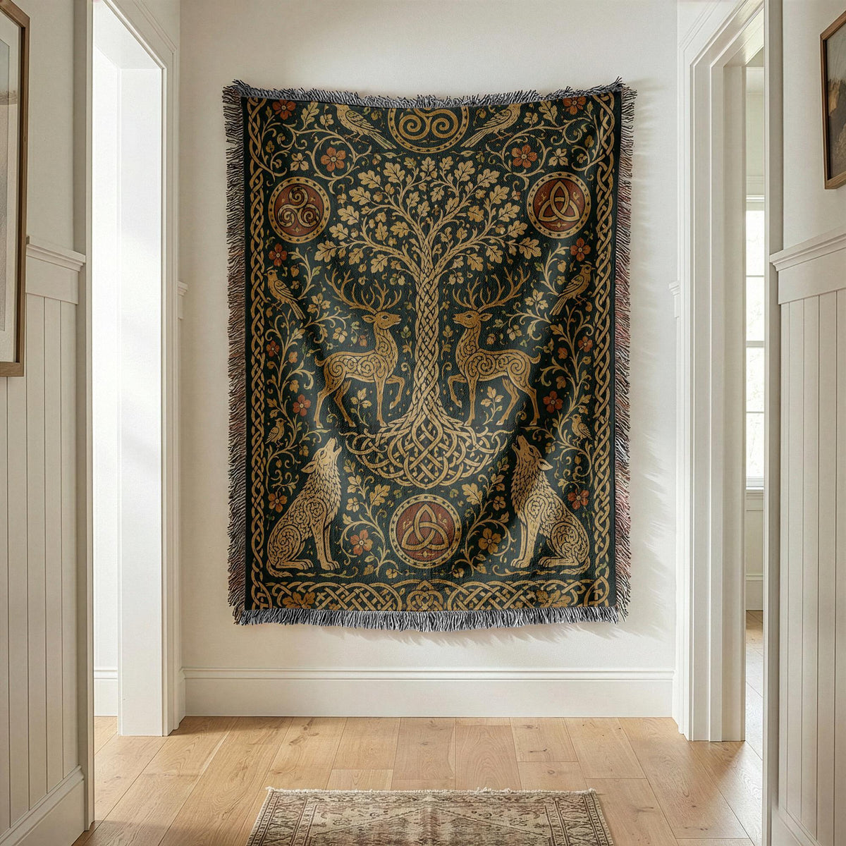 Tree of Life Woven Blanket