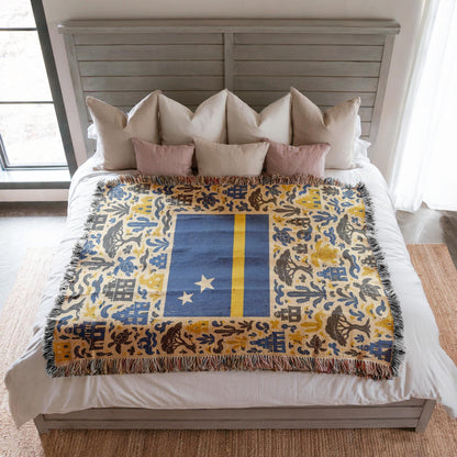 Curacao Flag Woven Blanket
