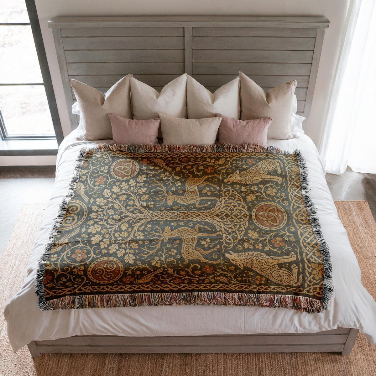Tree of Life Woven Blanket