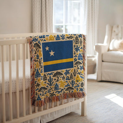 Curacao Flag Woven Blanket