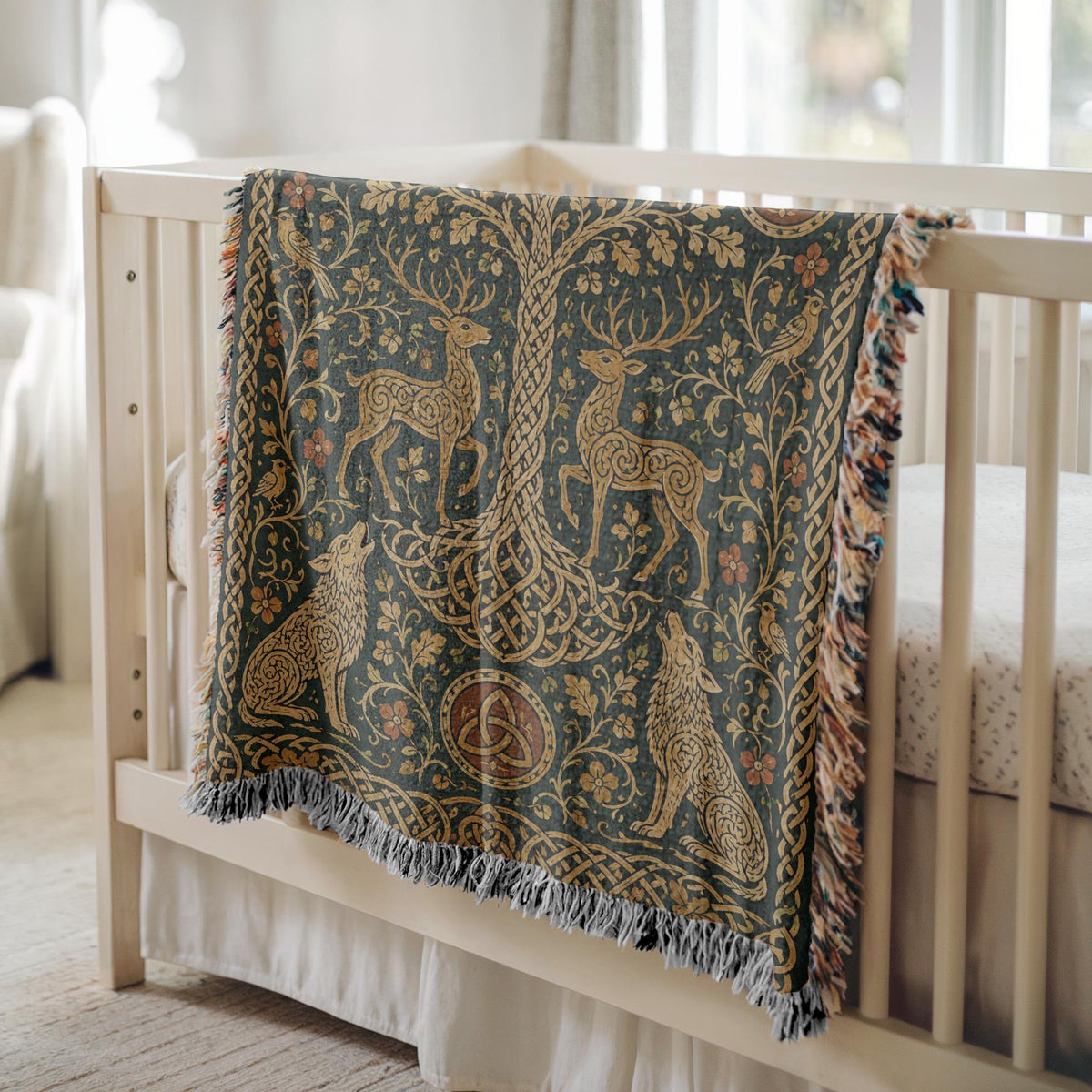 Tree of Life Woven Blanket