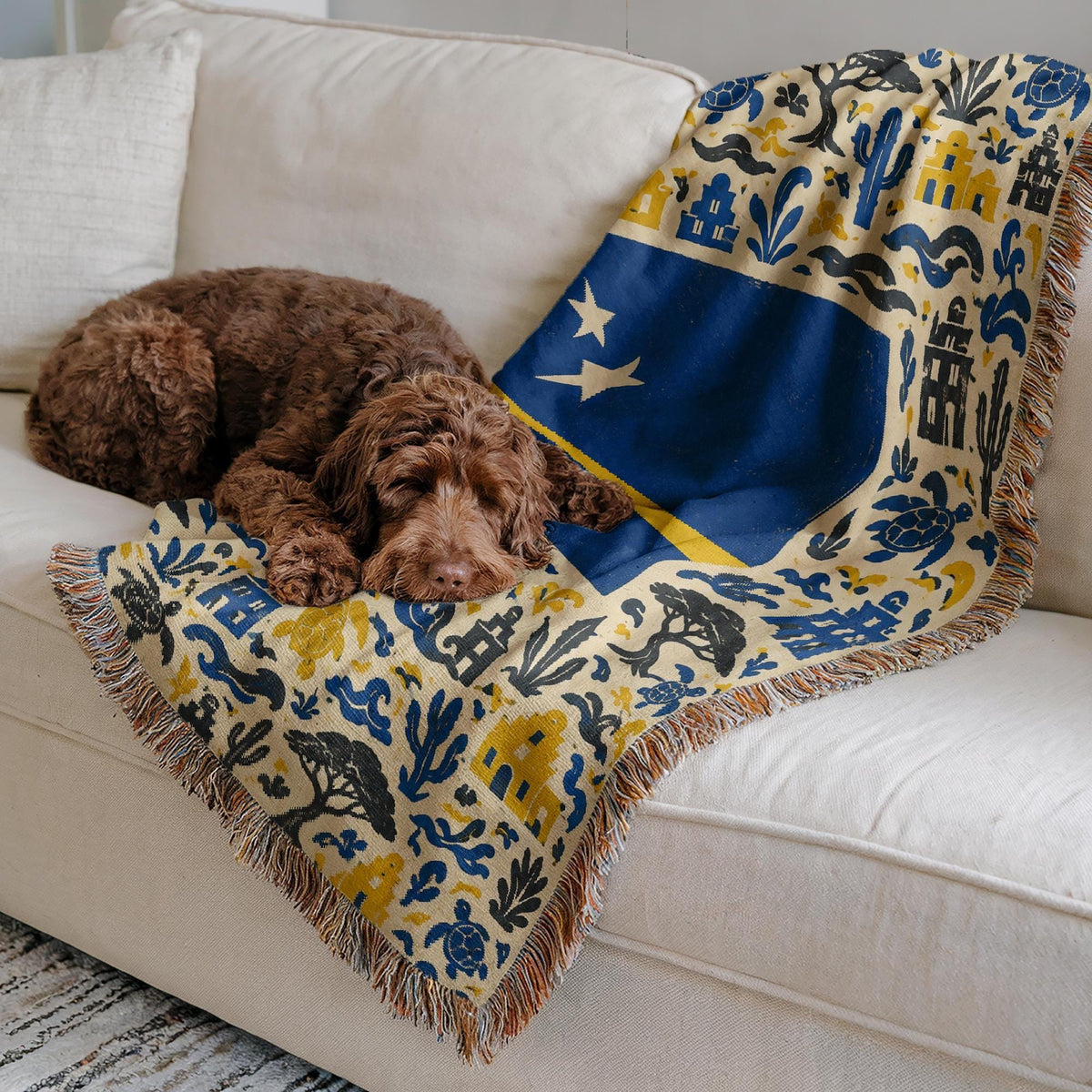 Curacao Flag Woven Blanket
