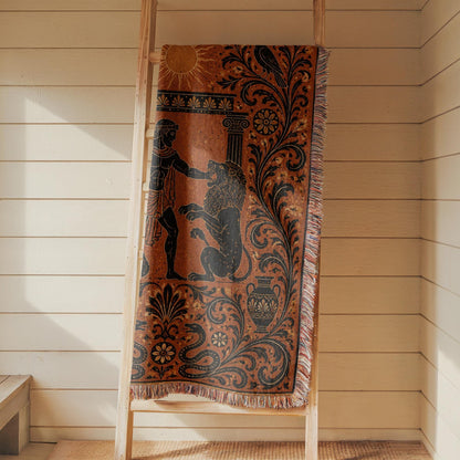 Hercules Lion Woven Blanket