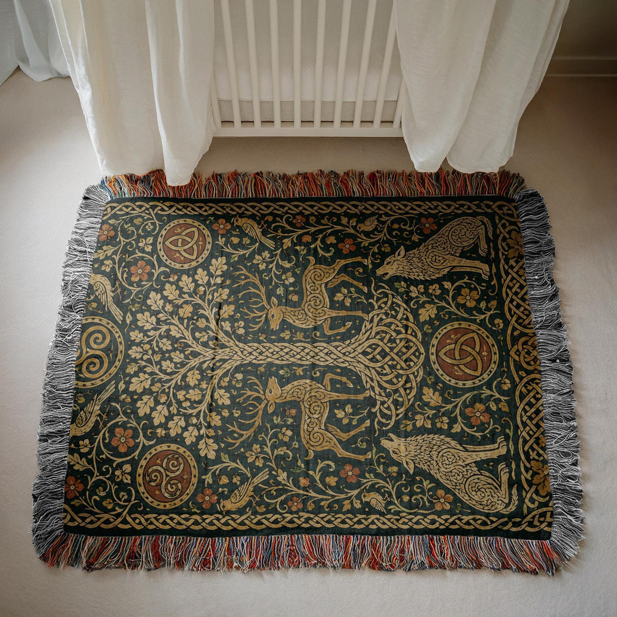 Tree of Life Woven Blanket